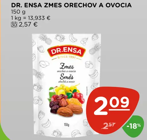 Dr. Ensa Zmes Orechov a Ovocia