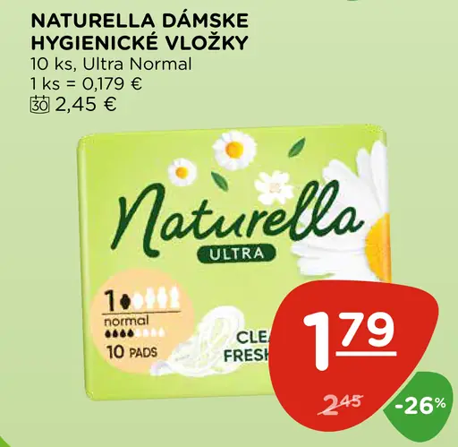 Naturella Dámske Hygienické Vložky Ultra Normal