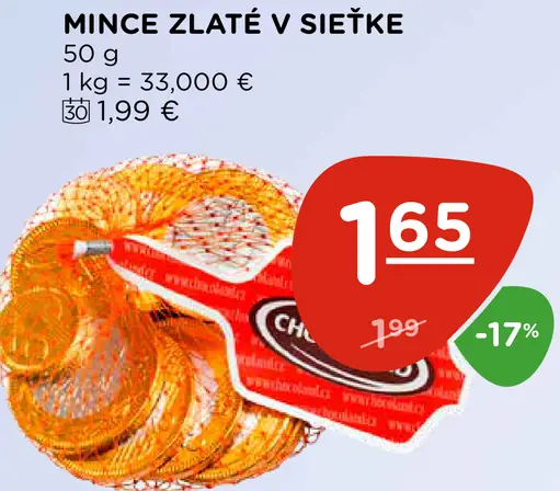 Mince Zlaté v sieťke
