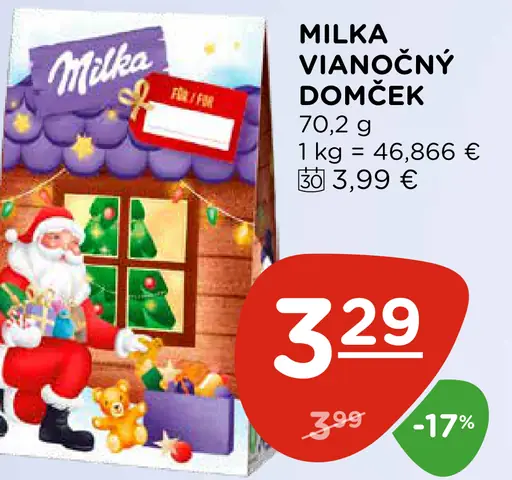 Milka Vianočný Domček