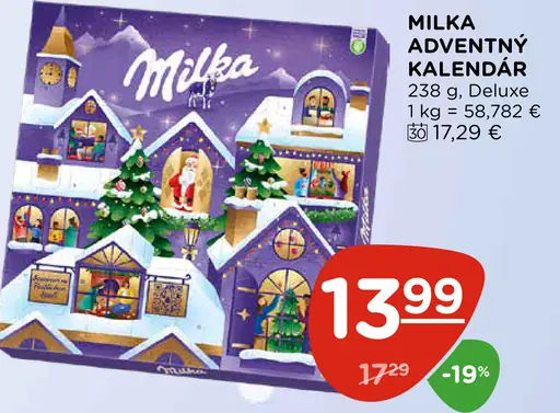 Milka adventný kalendár Deluxe