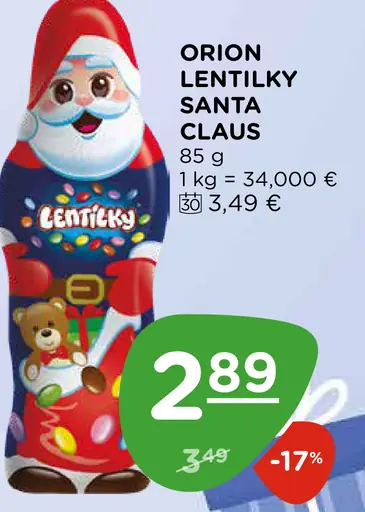 Orion lentilky Santa Claus