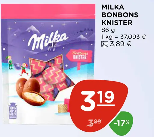 Milka bonbons Knister
