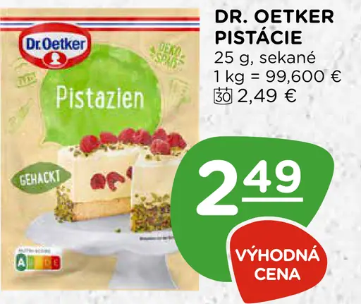 Dr. Oetker Pistácie sekané