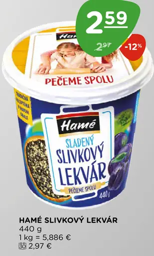 Hamé slivkový lekvár