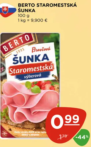 Berto Staromestská berto šunka kuracia