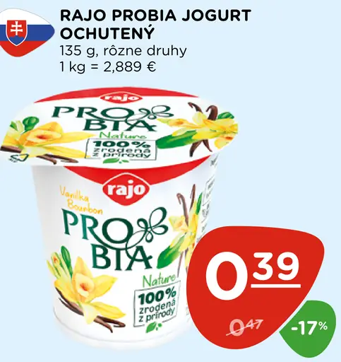 Rajo Probia Jogurt ochutený