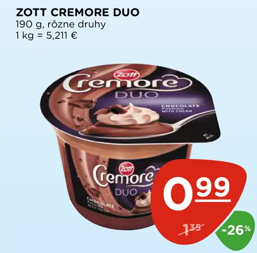 Zott Cremore Duo