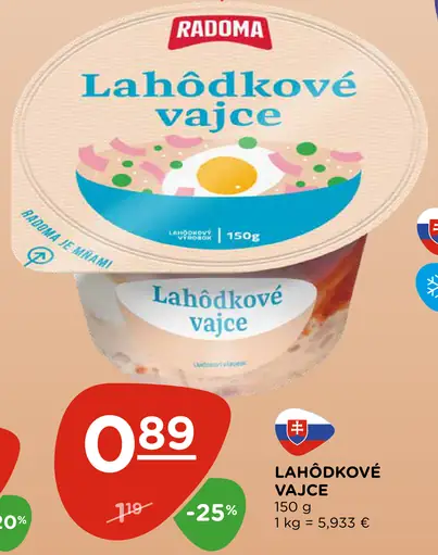 Radoma Lahôdkové vajce