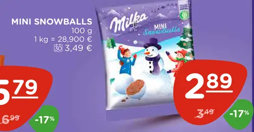 Milka Mini Snowballs