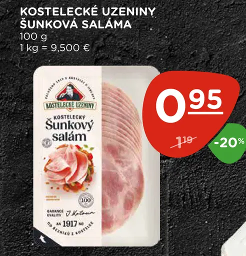 Kostelecké uzeniny šunková saláma