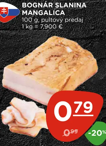 Bognár slanina Mangalica