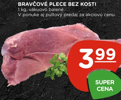 Bravčové plece bez kosti