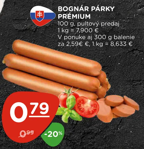 Bognár párky prémiové
