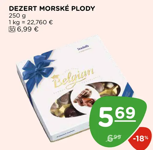 Belgian Dezert morské plody
