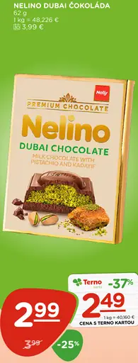 Nelino Dubai Čokoláda