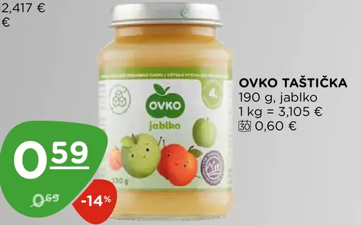 Ovko taštička jablko