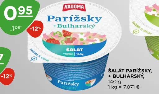 Radoma Parížsky + Bulharský šalát