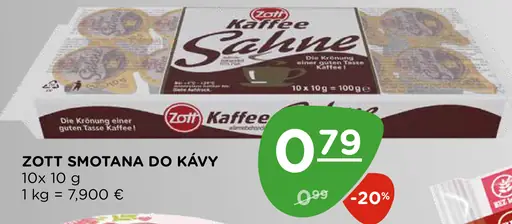 Zott Smotana do kávy