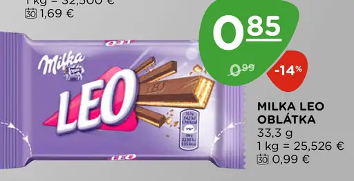 Milka Oblátka Leo