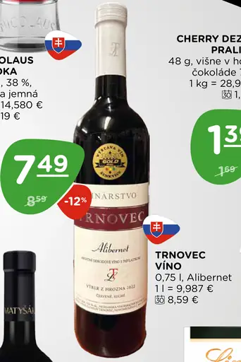 Trnovec Vino Alibernet