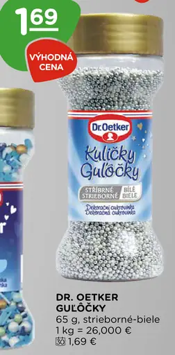 Dr. Oetker Guľôčky strieborné biele
