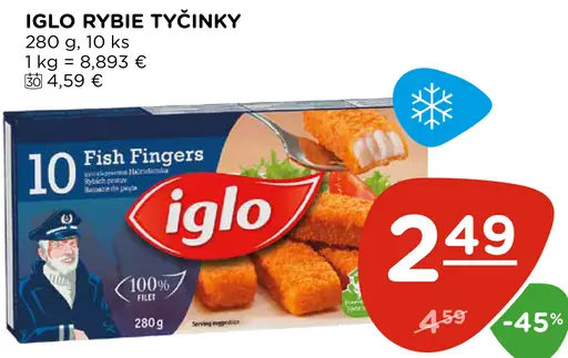 IGLO rybie tyčinky