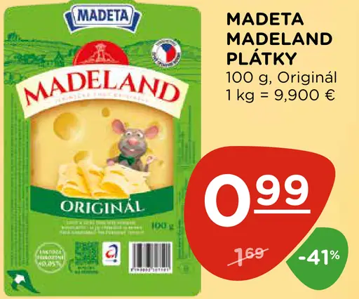 Madeta Madeland plátky