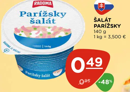 Radoma Parížsky šalát