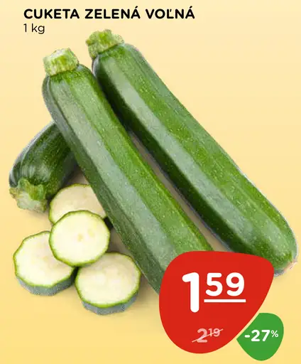 Cuketa zelená voľná