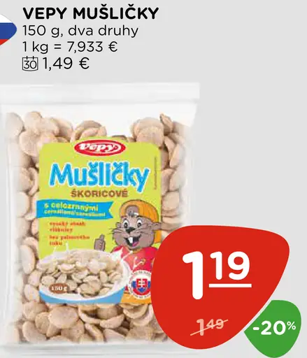 Vepy Obilné mušličky