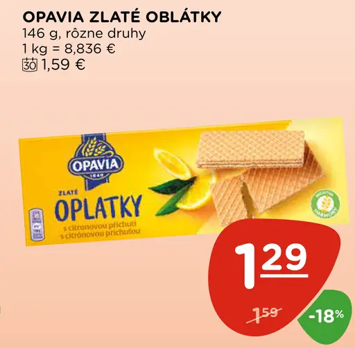 Opavia Zlate oblátky