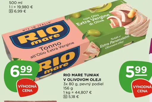 Rio Mare Tuniak v olivovom oleji