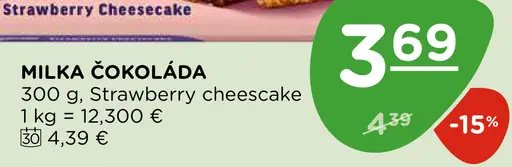 Milka čokoláda Mmmax Strawberry Cheesecake mliečna, príchuť jahodový cheesecake