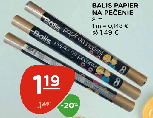 Balis Papier na pečenie