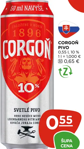 Corgoň plechovka
