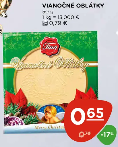 Lina Vianočné oblátky