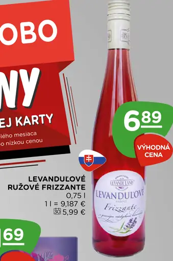 Levanduľové ružové Frizzante