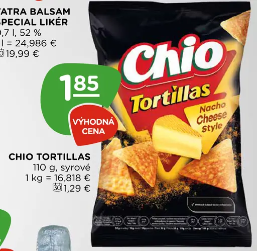 Chio Tortillas Nacho Cheese