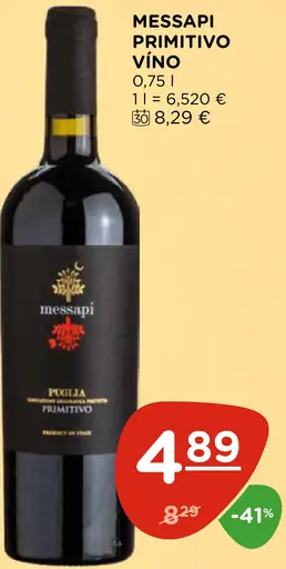 Messapi Primitivo víno