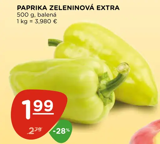 Paprika zeleninová extra