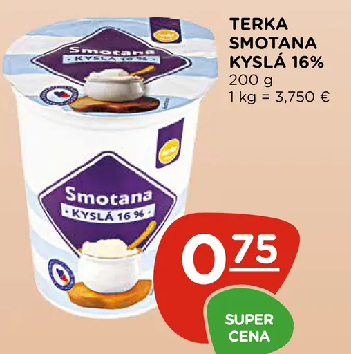 Terka Smotana kyslá 16%