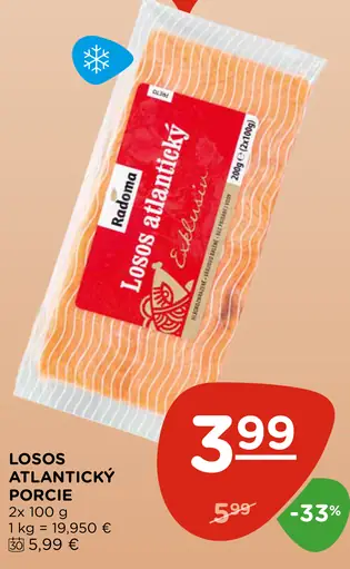 Losos atlantický porcie