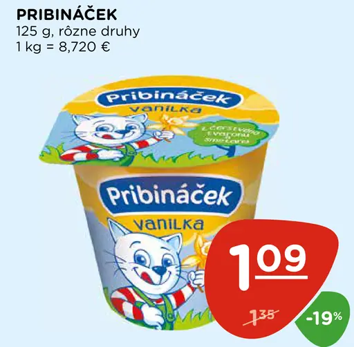 Pribináček Vanilka