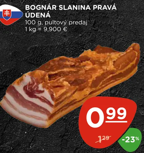 Bognár slanina pravá údená