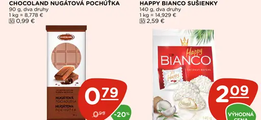 Chocoland Nugátová pochúťka