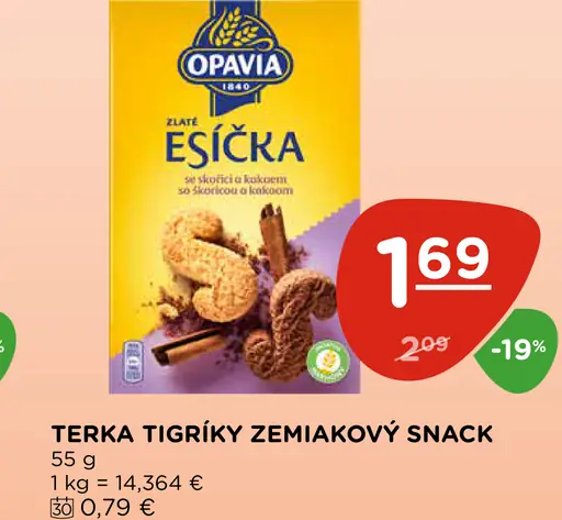 Opavia Zlaté Esíčka sušienky