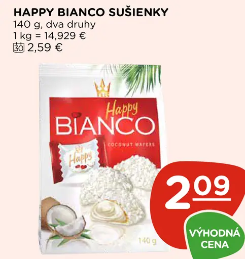Happy Bianco sušienky