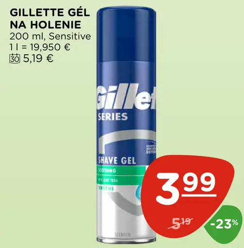 Gillette Gél na holenie