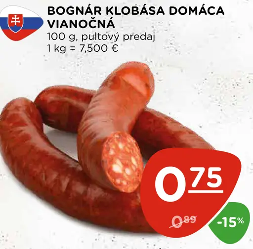 Bognár klobása domáca vianočná